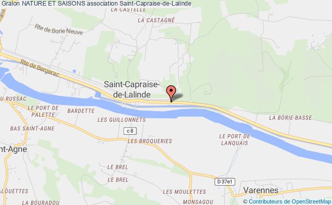 plan association Nature Et Saisons Saint-Capraise-de-Lalinde