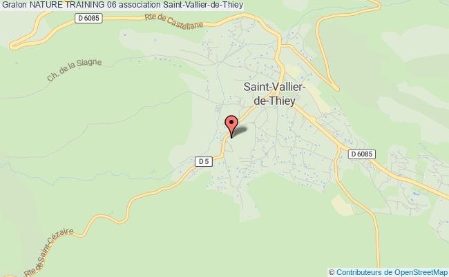 plan association Nature Training 06 Saint-Vallier-de-Thiey
