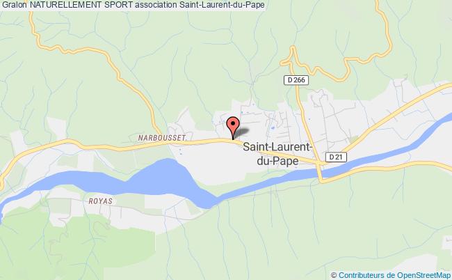 plan association Naturellement Sport Saint-Laurent-du-Pape