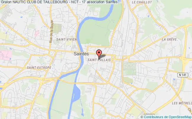 plan association Nautic Club De Taillebourg - Nct - 17 Saintes