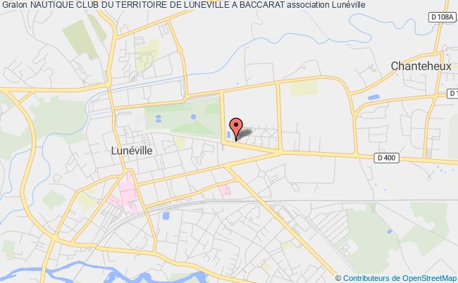 plan association Nautique Club Du Territoire De Luneville A Baccarat Lunéville