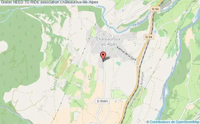 plan association Need To Ride Châteauroux-les-Alpes