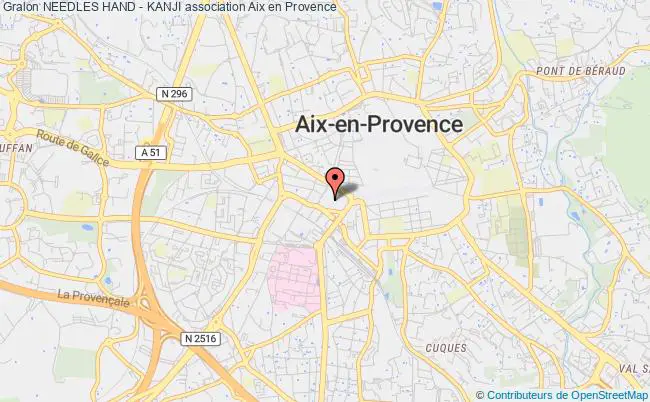 plan association Needles Hand - Kanji Aix-en-Provence