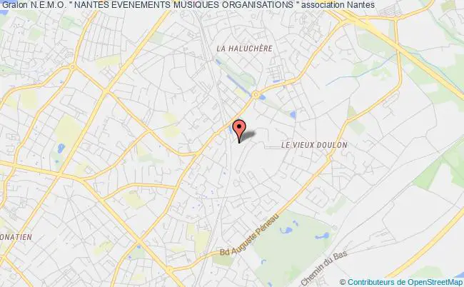 plan association N.e.m.o. " Nantes Evenements Musiques Organisations " Nantes