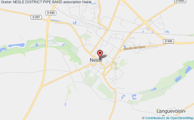 plan association Nesle District Pipe Band Nesle