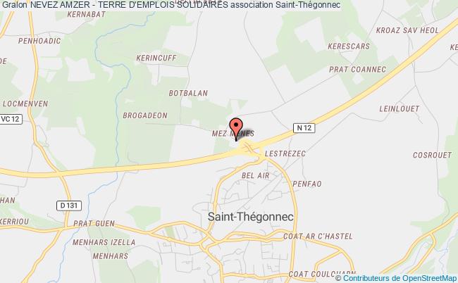 plan association Nevez Amzer - Terre D'emplois Solidaires Saint-Thegonnec Loc-Eguiner
