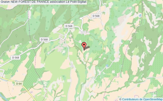 plan association New Forest De France Le    Poët-Sigillat