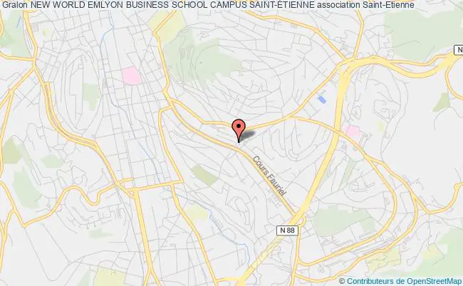 plan association New World Emlyon Business School Campus Saint-Étienne Saint-Étienne