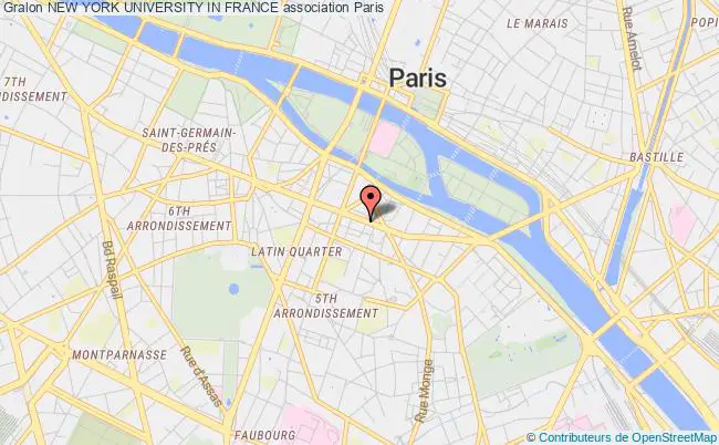 plan association New York University In France Paris
