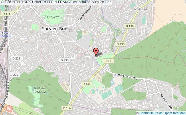 plan association New York University In France Sucy-en-Brie