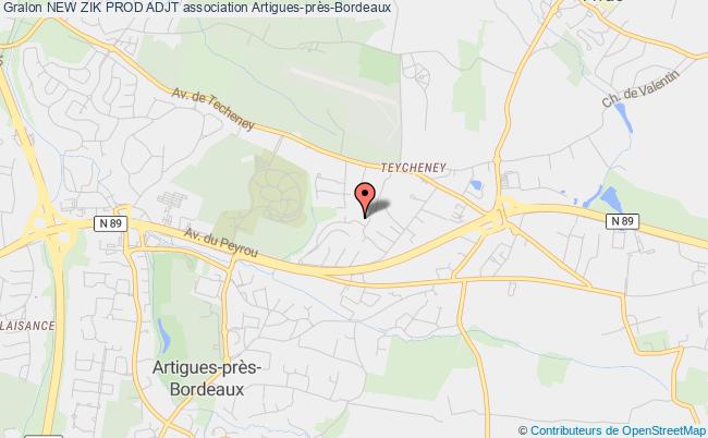 plan association New Zik Prod Adjt Artigues-près-Bordeaux
