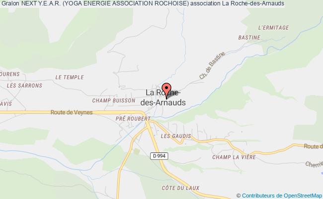 plan association Next Y.e.a.r. (yoga Energie Association Rochoise) La    Roche-des-Arnauds