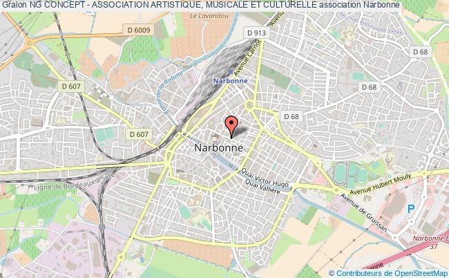 plan association Ng Concept - Association Artistique, Musicale Et Culturelle Narbonne
