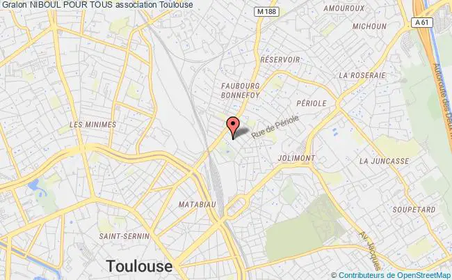 plan association Niboul Pour Tous Toulouse