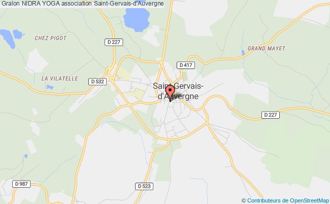 plan association Nidra Yoga Saint-Gervais-d'Auvergne