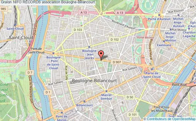 plan association Nifo Records Boulogne-Billancourt