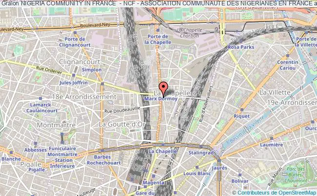 plan association Nigeria Community In France  - Ncf - Association Communaute Des Nigerianes En France Paris