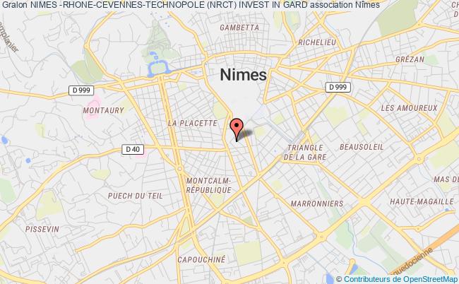 plan association Nimes -rhone-cevennes-technopole (nrct) Invest In Gard Nîmes cédex 1