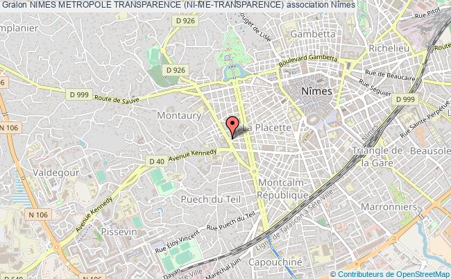 plan association Nimes Metropole Transparence (ni-me-transparence) Nîmes