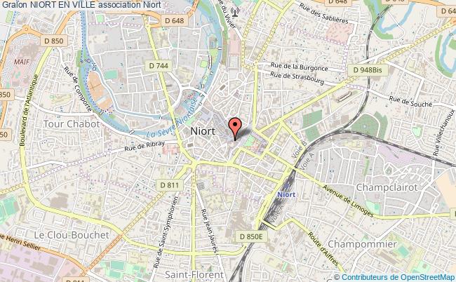 Plan Des Rues De La Ville De Niort Niort en ville association Can intérêt général niort Niort