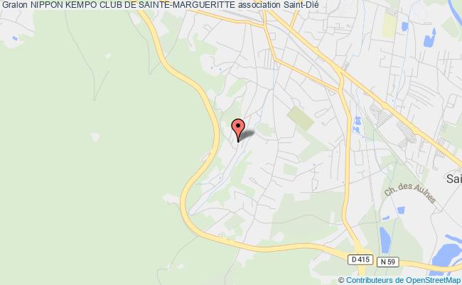 plan association Nippon Kempo Club De Sainte-margueritte Saint-Dié-des-Vosges