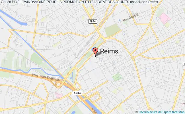 plan association Noel-paindavoine Pour La Promotion Et L'habitat Des Jeunes Reims
