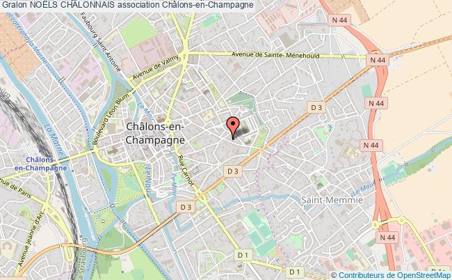 plan association NoËls ChÂlonnais Châlons-en-Champagne