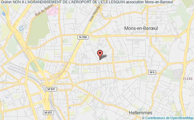 plan association Non À L'agrandissement De L'aÉroport De Lille Lesquin Mons-en-Baroeul