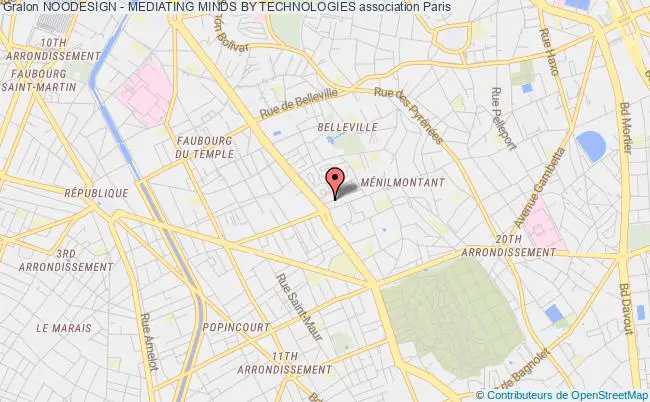plan association Noodesign - Mediating Minds By Technologies Paris