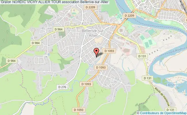 plan association Nordic Vichy Allier Tour Bellerive-sur-Allier