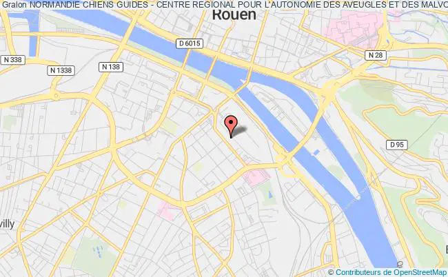 plan association Normandie Chiens Guides - Centre Regional Pour L'autonomie Des Aveugles Et Des Malvoyants Rouen