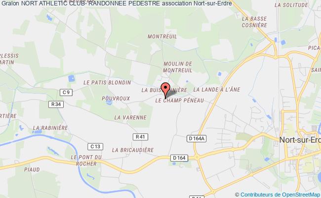 plan association Nort Athletic Club- Randonnee Pedestre Nort-sur-Erdre