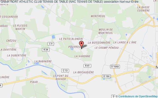 plan association Nort Athletic Club Tennis De Table (nac Tennis De Table) Nort-sur-Erdre