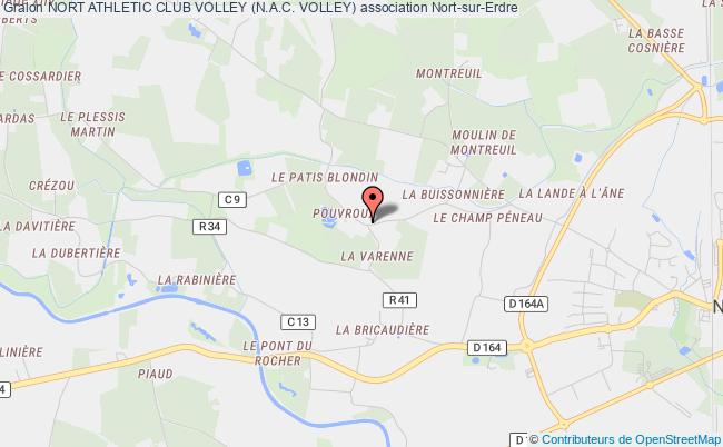 plan association Nort Athletic Club Volley (n.a.c. Volley) Nort-sur-Erdre