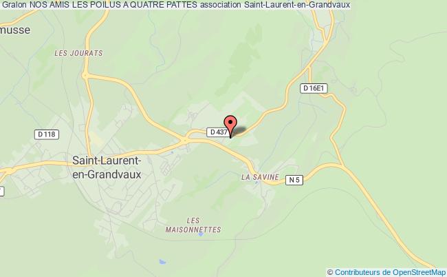 plan association Nos Amis Les Poilus A Quatre Pattes Saint-Laurent-en-Grandvaux