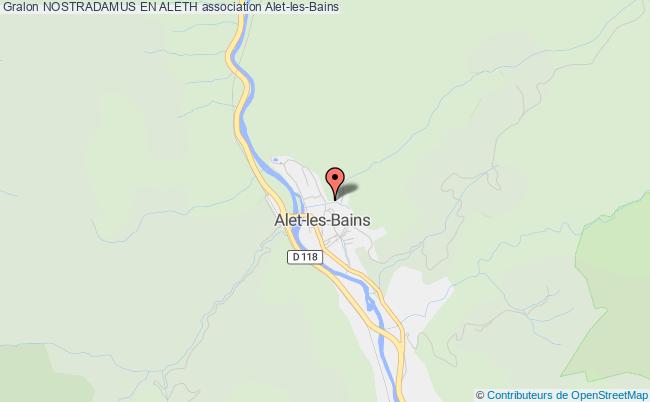 plan association Nostradamus En Aleth Alet-les-Bains