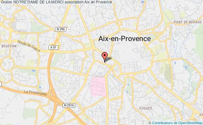 plan association Notre Dame De La Merci Aix-en-Provence