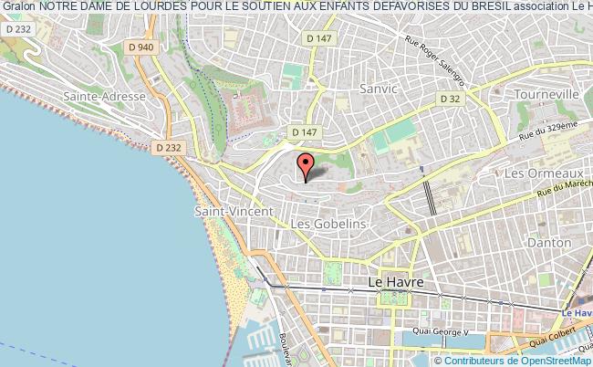 plan association Notre Dame De Lourdes Pour Le Soutien Aux Enfants Defavorises Du Bresil Le    Havre