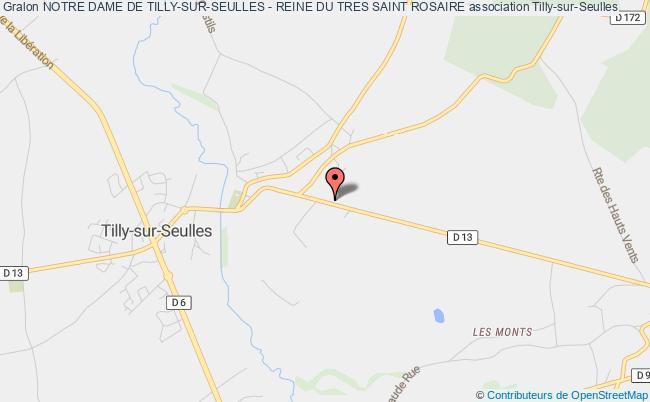 plan association Notre Dame De Tilly-sur-seulles - Reine Du Tres Saint Rosaire Tilly-sur-Seulles