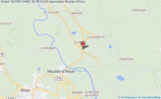 plan association Notre Dame Du Moulin Moutier-d'Ahun