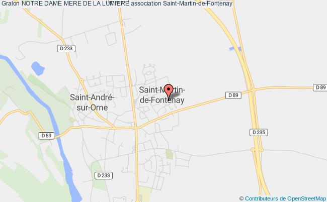 plan association Notre Dame Mere De La Lumiere Saint-Martin-de-Fontenay