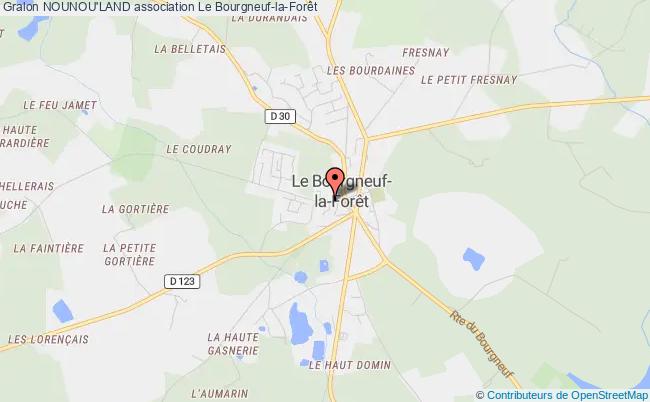 plan association Nounou'land Bourgneuf-la-Forêt