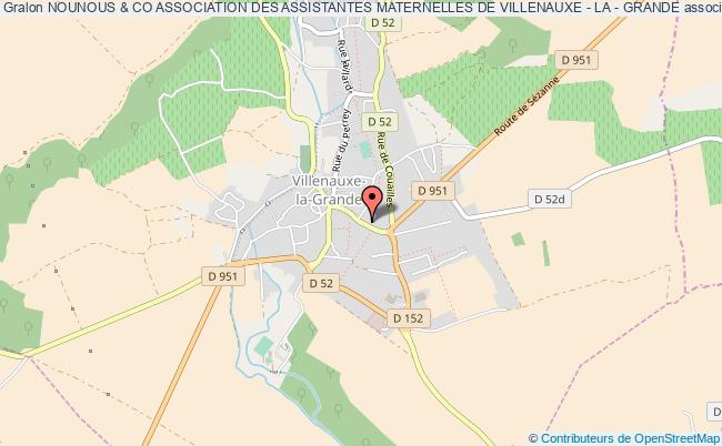 plan association Nounous & Co Association Des Assistantes Maternelles De Villenauxe - La - Grande Villenauxe-la-Grande