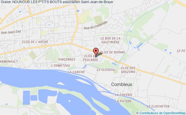 plan association Nounous Les P'tits Bouts Saint-Jean-de-Braye