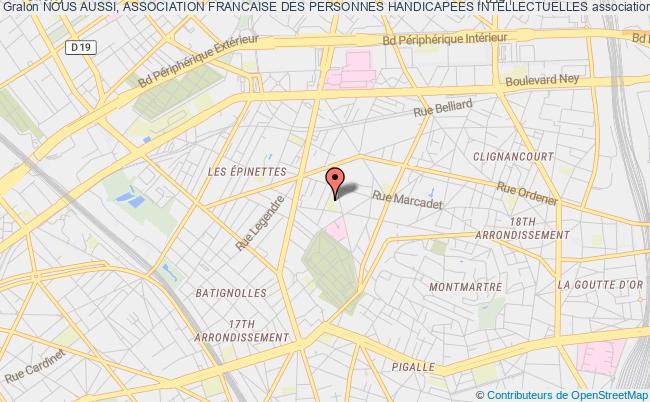 plan association Nous Aussi, Association Francaise Des Personnes Handicapees Intellectuelles Paris