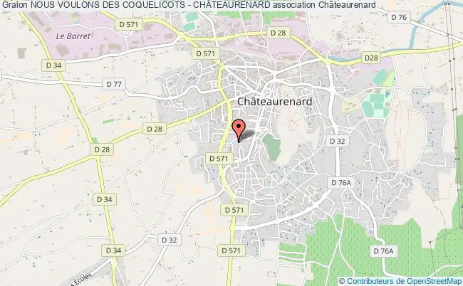 plan association Nous Voulons Des Coquelicots - ChÂteaurenard Châteaurenard