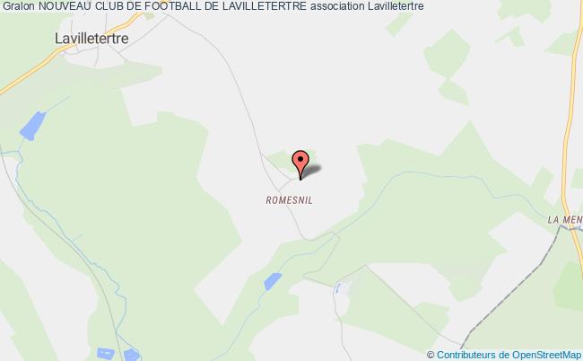 plan association Nouveau Club De Football De Lavilletertre Lavilletertre