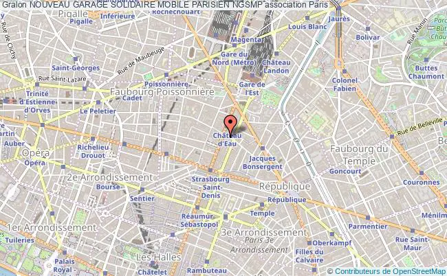 plan association Nouveau Garage Solidaire Mobile Parisien Ngsmp PARIS