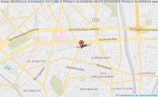 plan association Nouveaux Echanges Culturels Franco Algeriens Necfa Echanges Franco Algeriens PARIS