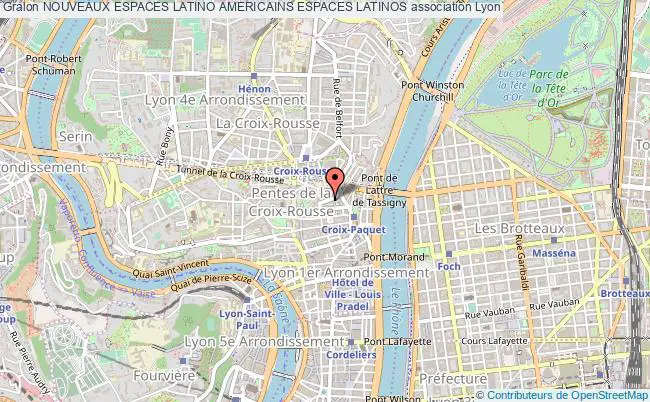plan association Nouveaux Espaces Latino Americains Espaces Latinos Lyon